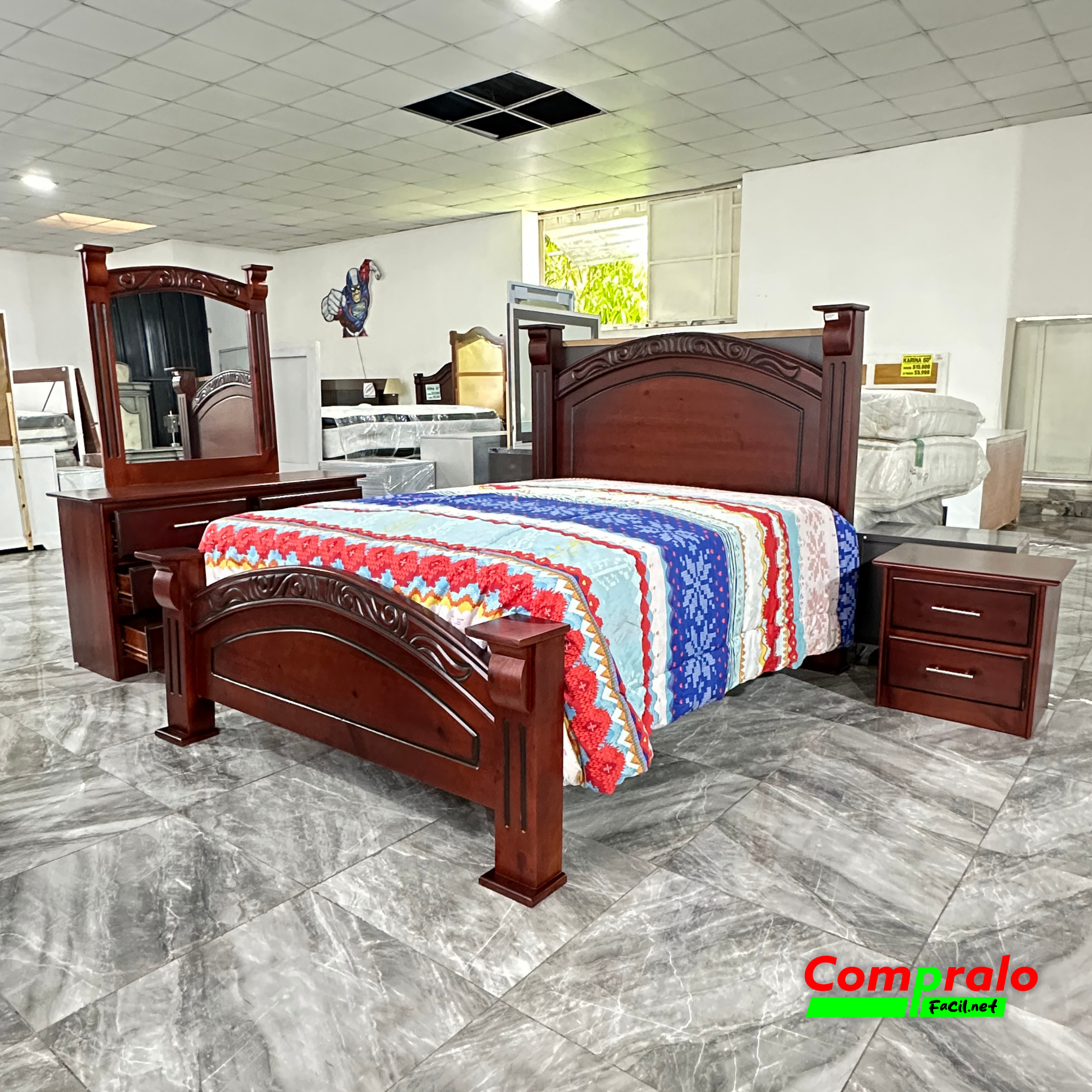 34-001-016-JUEGO DE HABITACION COLONIAL 60